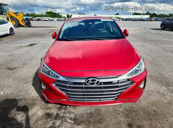 5NPD84LF7LH551731 2020 HYUNDAI ELANTRA Red წინა ხედი