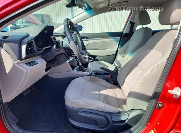 5NPD84LF7LH551731 2020 HYUNDAI ELANTRA Red წინა სალონის ხედი