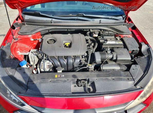 5NPD84LF7LH551731 2020 HYUNDAI ELANTRA Red უკანა სალონის ხედი
