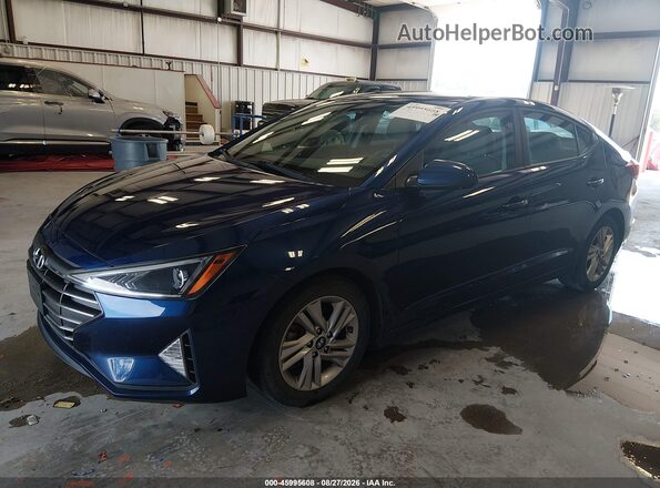 5NPD84LF7LH597821 2020 HYUNDAI ELANTRA Синий Передняя левая четверть