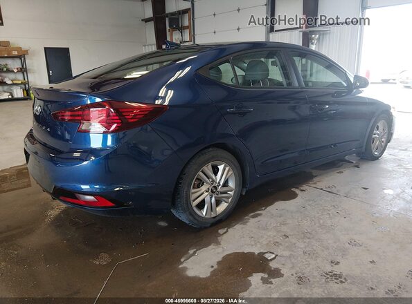 5NPD84LF7LH597821 2020 HYUNDAI ELANTRA Синий Задняя правая четверть