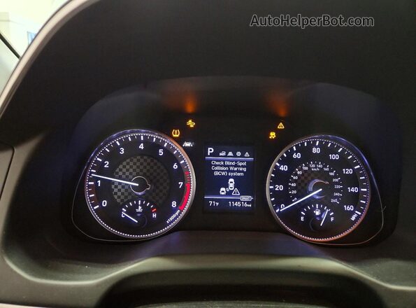5NPD84LF7LH631448 2020 HYUNDAI ELANTRA White Вид щитка приладів
