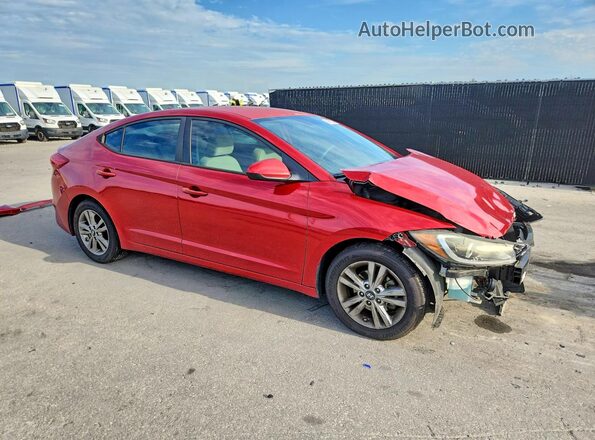 5NPD84LF8HH016169 2017 HYUNDAI ELANTRA Red Delantero derecho