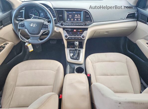 5NPD84LF8HH056882 2017 HYUNDAI ELANTRA White Вид панелі приладів