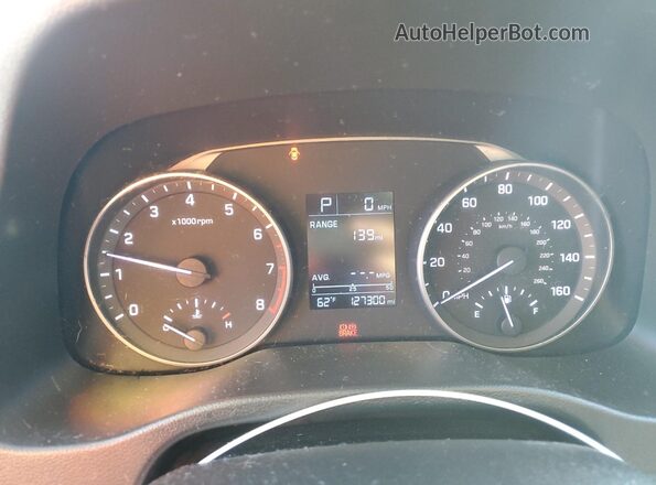 5NPD84LF8HH058518 2017 HYUNDAI ELANTRA Black Вид щитка приладів
