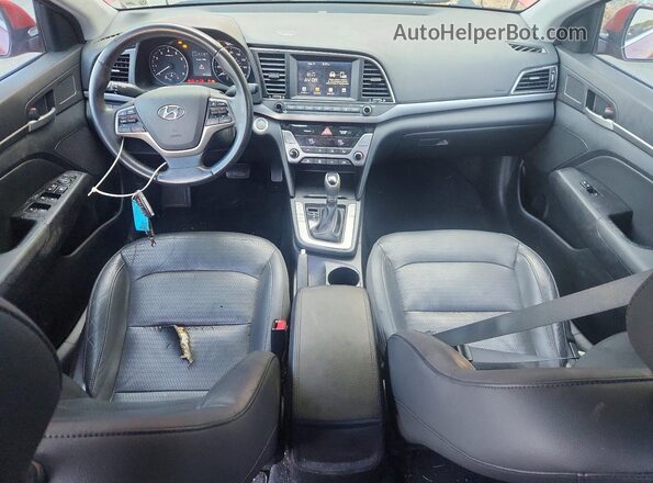 5NPD84LF8HH107877 2017 HYUNDAI ELANTRA Red Առջևի վահանակի տեսք