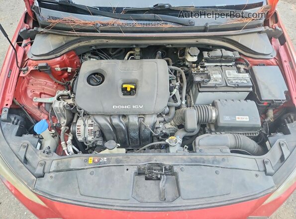 5NPD84LF8HH107877 2017 HYUNDAI ELANTRA Red Սալոնի հետևի տեսք
