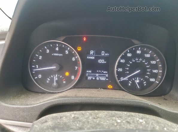 5NPD84LF8HH146839 2017 HYUNDAI ELANTRA Blue ხელსაწყოთა პანელის ხედი