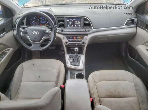 5NPD84LF8HH146839 2017 HYUNDAI ELANTRA Blue წინა პანელის ხედი