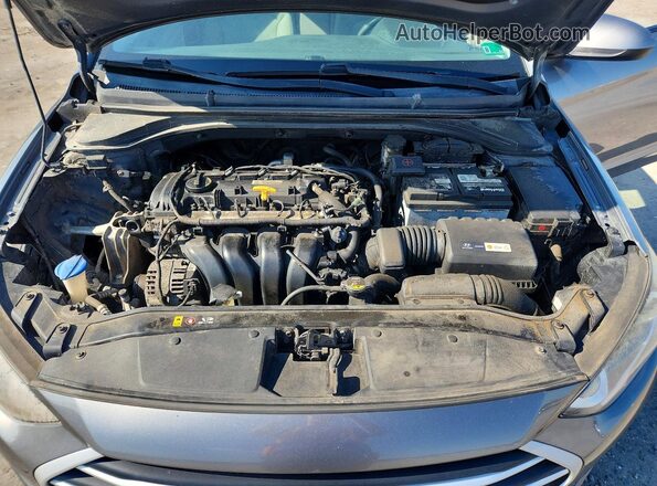 5NPD84LF8JH250043 2018 HYUNDAI ELANTRA Gray უკანა სალონის ხედი