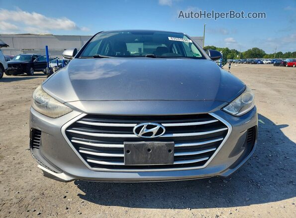 5NPD84LF8JH250043 2018 HYUNDAI ELANTRA Gray წინა ხედი