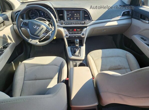 5NPD84LF8JH250043 2018 HYUNDAI ELANTRA Gray წინა პანელის ხედი