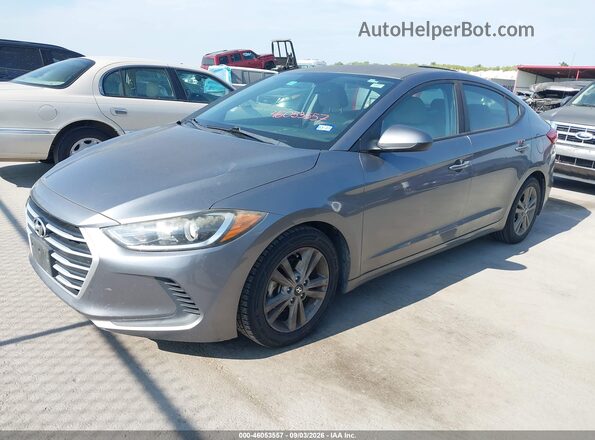 5NPD84LF8JH315795 2018 HYUNDAI ELANTRA Gray Vista tres cuartos delantera izquierda