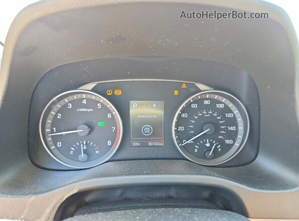 5NPD84LF8JH344052 2018 HYUNDAI ELANTRA Silver Instrument cluster view