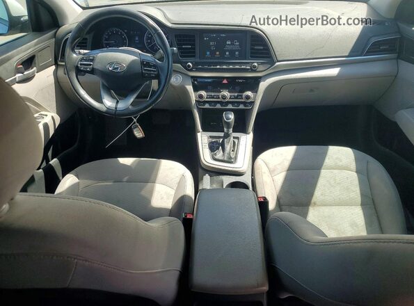 5NPD84LF8KH417325 2019 HYUNDAI ELANTRA Silver წინა პანელის ხედი