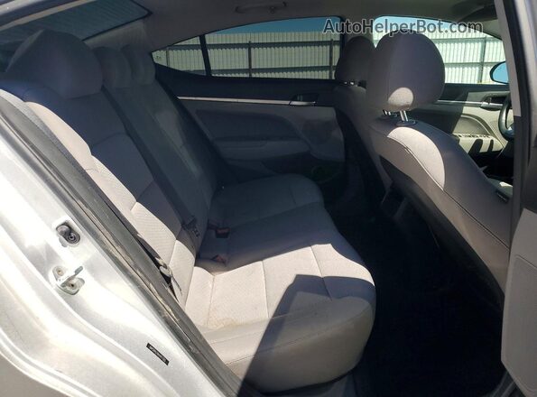5NPD84LF8KH417325 2019 HYUNDAI ELANTRA Silver უკანა სავარძლების ხედი