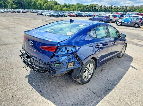 5NPD84LF8KH420998 2019 HYUNDAI ELANTRA Синий Задняя правая четверть