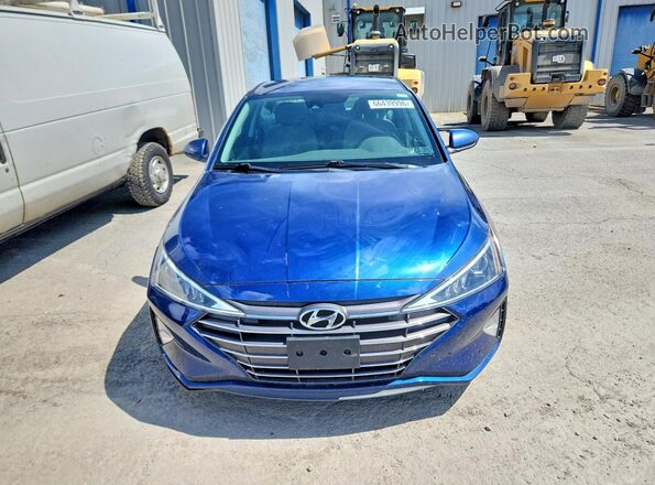 5NPD84LF8KH420998 2019 HYUNDAI ELANTRA Синий Вид спереди