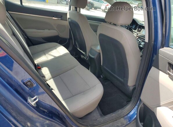 5NPD84LF8KH420998 2019 HYUNDAI ELANTRA Синий Вид задних сидений