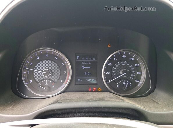 5NPD84LF8KH420998 2019 HYUNDAI ELANTRA Синий Вид щитка приборов