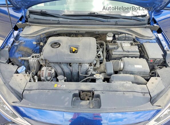 5NPD84LF8KH420998 2019 HYUNDAI ELANTRA Синий Вид задней части салона