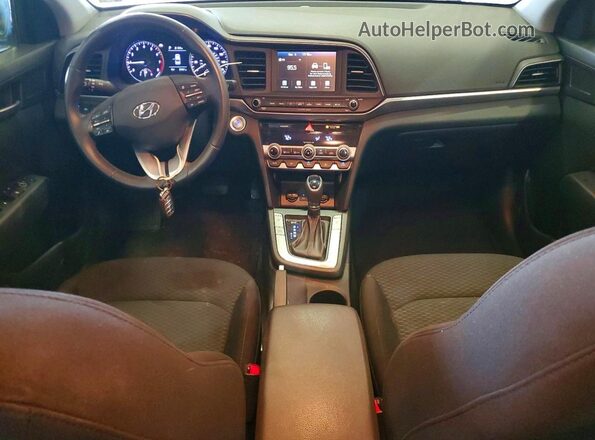 5NPD84LF8KH475922 2019 HYUNDAI ELANTRA Gray წინა პანელის ხედი