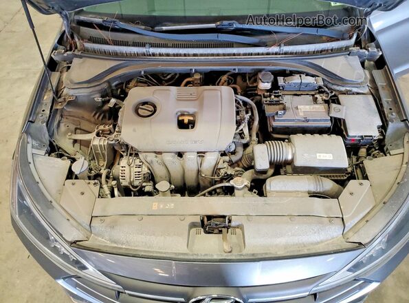 5NPD84LF8KH475922 2019 HYUNDAI ELANTRA Gray უკანა სალონის ხედი
