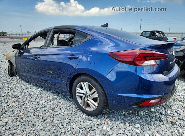 5NPD84LF8KH484510 2019 HYUNDAI ELANTRA Blue Հետևի ձախ