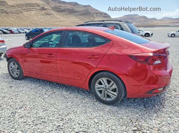 5NPD84LF8LH530645 2020 HYUNDAI ELANTRA Red Հետևի ձախ
