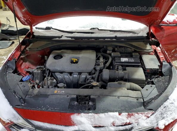 5NPD84LF8LH543332 2020 HYUNDAI ELANTRA Red Rear interior view