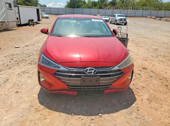 5NPD84LF8LH554573 2020 HYUNDAI ELANTRA Red Front view
