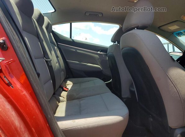 5NPD84LF8LH554573 2020 HYUNDAI ELANTRA Red Rear seats view