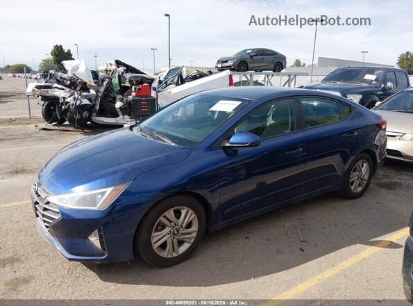 5NPD84LF8LH560759 2020 HYUNDAI ELANTRA Blue Vista tres cuartos delantera izquierda