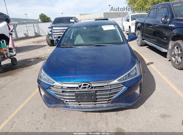 5NPD84LF8LH560759 2020 HYUNDAI ELANTRA Blue Vista del cuadro de instrumentos