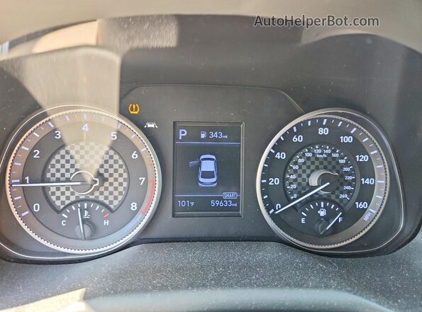 5NPD84LF8LH573379 2020 HYUNDAI ELANTRA White Սարքավորումների վահանակի տեսք