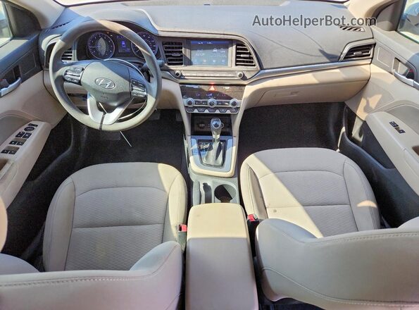 5NPD84LF8LH573379 2020 HYUNDAI ELANTRA White Առջևի վահանակի տեսք