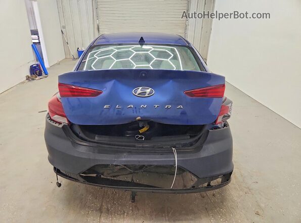 5NPD84LF8LH595933 2020 HYUNDAI ELANTRA Blue Вид ззаду