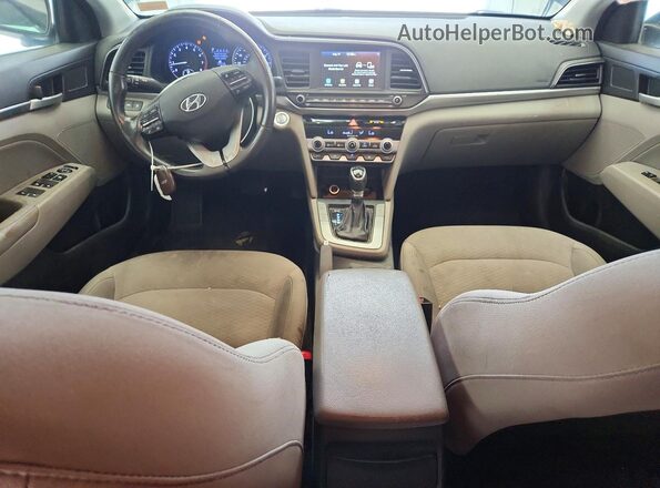 5NPD84LF8LH595933 2020 HYUNDAI ELANTRA Blue Вид панелі приладів