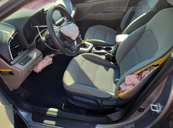 5NPD84LF9HH048550 2017 HYUNDAI ELANTRA Gray Սալոնի դիմացի տեսք