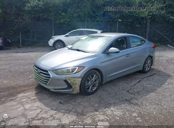 5NPD84LF9HH107080 2017 HYUNDAI ELANTRA Серебряный Передняя левая четверть