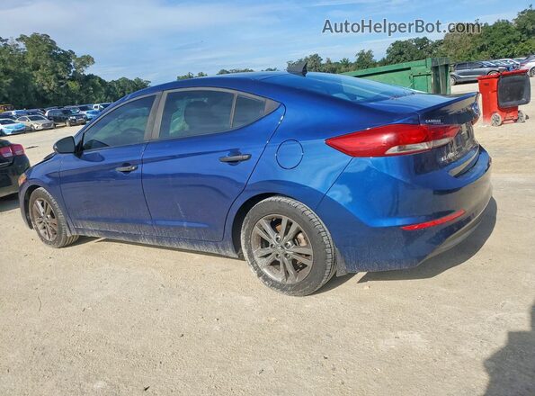 5NPD84LF9JH242338 2018 HYUNDAI ELANTRA Blue Հետևի ձախ