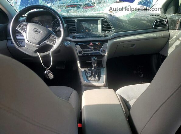 5NPD84LF9JH242338 2018 HYUNDAI ELANTRA Blue Առջևի վահանակի տեսք