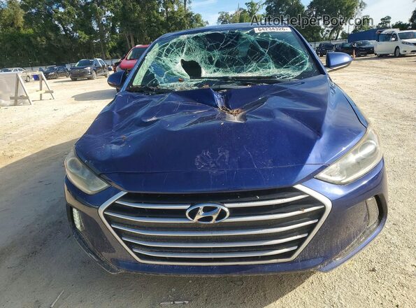 5NPD84LF9JH242338 2018 HYUNDAI ELANTRA Blue Դիմացի տեսք