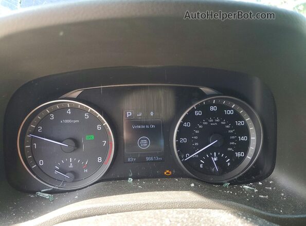 5NPD84LF9JH242338 2018 HYUNDAI ELANTRA Blue Սարքավորումների վահանակի տեսք