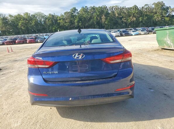 5NPD84LF9JH242338 2018 HYUNDAI ELANTRA Blue Հետևի տեսք