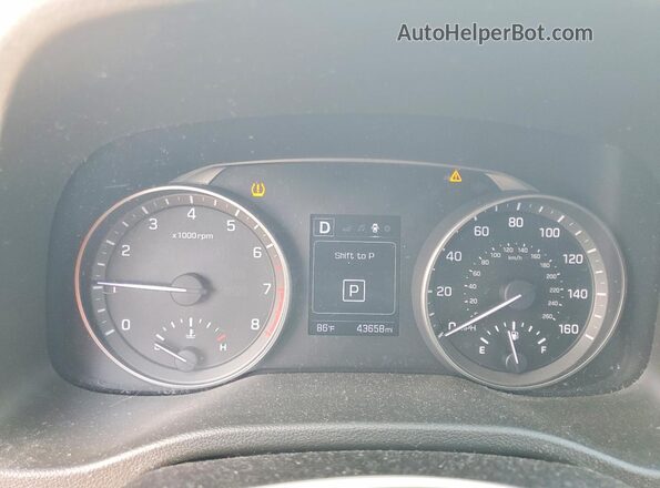 5NPD84LF9JH246678 2018 HYUNDAI ELANTRA Silver Vista del cuadro de instrumentos