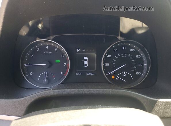 5NPD84LF9JH250035 2018 HYUNDAI ELANTRA Gray Սարքավորումների վահանակի տեսք