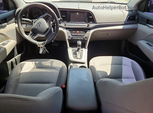 5NPD84LF9JH250035 2018 HYUNDAI ELANTRA Gray Առջևի վահանակի տեսք