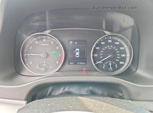 5NPD84LF9JH250438 2018 HYUNDAI ELANTRA Silver Вид щитка приладів
