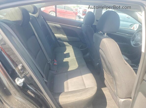5NPD84LF9JH287621 2018 HYUNDAI ELANTRA Black Widok tylnych siedzeń